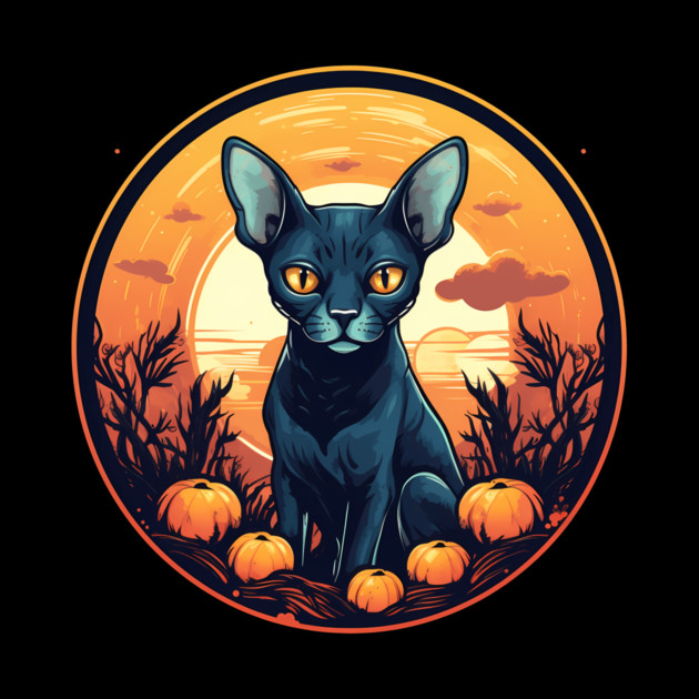 Cornish Rex Cat Halloween, Cat Lover by logiamerch