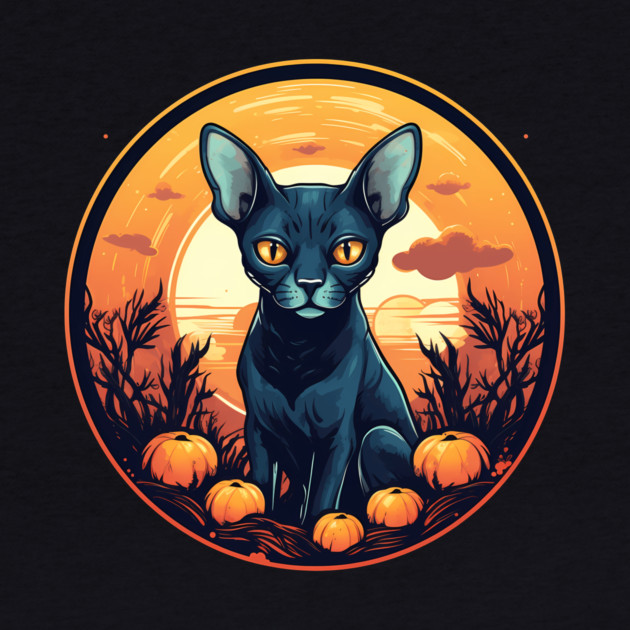 Cornish Rex Cat Halloween, Cat Lover by logiamerch