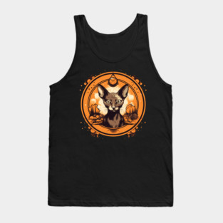 Cornish Rex Cat Halloween, Cat Lover Tank Top