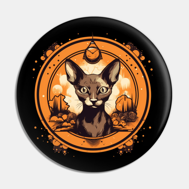 Cornish Rex Cat Halloween, Cat Lover Pin by logiamerch