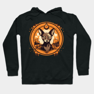 Cornish Rex Cat Halloween, Cat Lover Hoodie