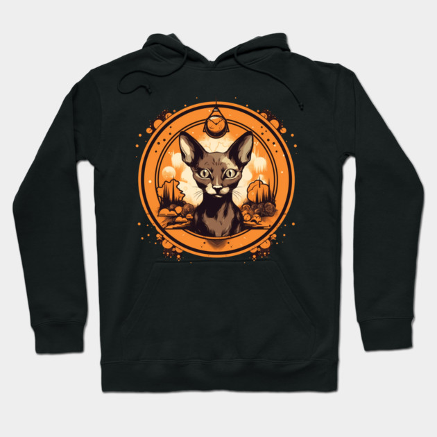 Cornish Rex Cat Halloween, Cat Lover Hoodie by logiamerch