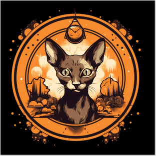 Cornish Rex Cat Halloween, Cat Lover Posters and Art