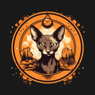 Cornish Rex Cat Halloween, Cat Lover T-Shirt
