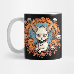 Devon Rex Cat Cat Halloween, Cat Lover Mug