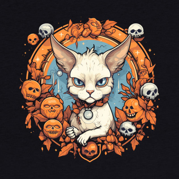 Devon Rex Cat Cat Halloween, Cat Lover by logiamerch