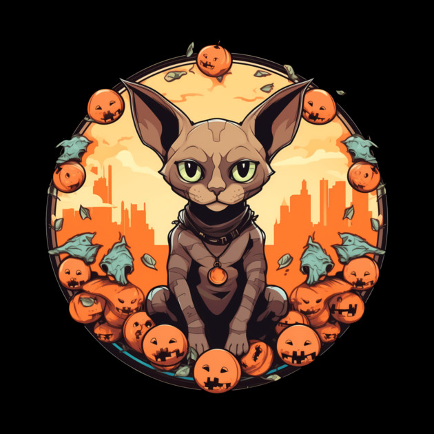 Devon Rex Cat Cat Halloween, Cat Lover by logiamerch