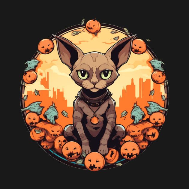 Devon Rex Cat Cat Halloween, Cat Lover by logiamerch