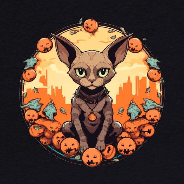 Devon Rex Cat Cat Halloween, Cat Lover by logiamerch