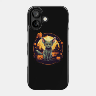 Devon Rex Cat Cat Halloween, Cat Lover Phone Case