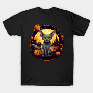 Devon Rex Cat Cat Halloween, Cat Lover T-Shirt