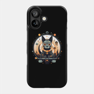 Egyptian Cat Halloween, Cat Lover Phone Case