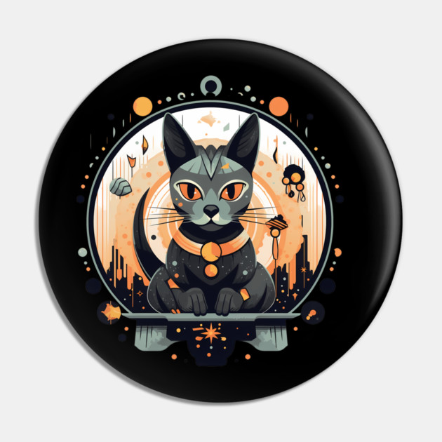Egyptian Cat Halloween, Cat Lover Pin by logiamerch