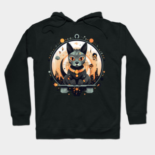 Egyptian Cat Halloween, Cat Lover Hoodie