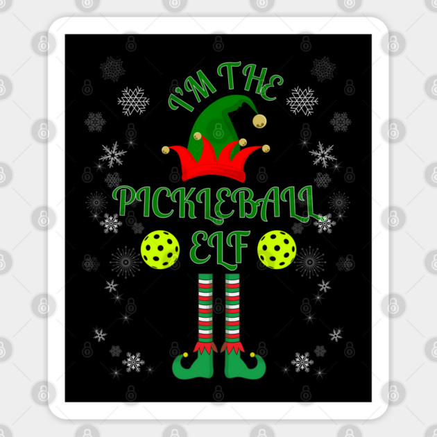 I'M The Pickleball Elf Sticker by Luvv Designs