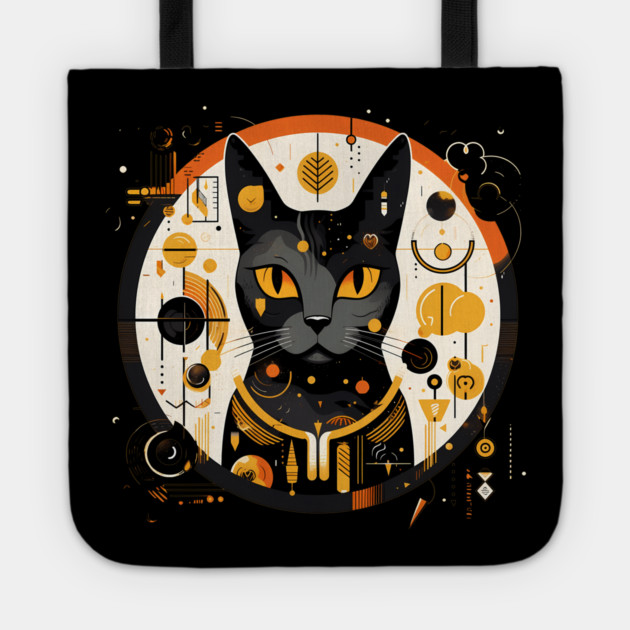 Egyptian Cat Halloween, Cat Lover Tote by logiamerch