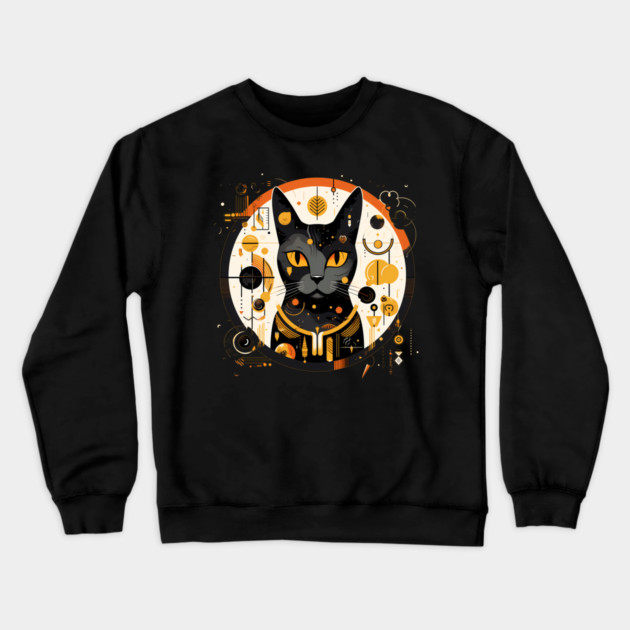 Egyptian Cat Halloween, Cat Lover Crewneck Sweatshirt by logiamerch
