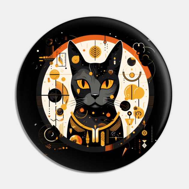 Egyptian Cat Halloween, Cat Lover Pin by logiamerch