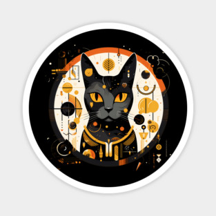 Egyptian Cat Halloween, Cat Lover Magnet