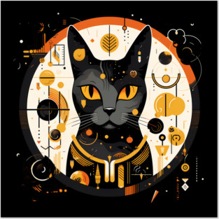 Egyptian Cat Halloween, Cat Lover Posters and Art