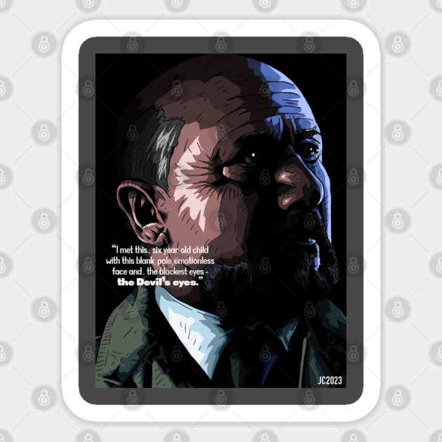 Halloween "Simply Evil" Dr. Loomis portrait (digital) Sticker by StagArtStudios