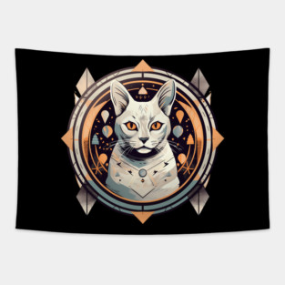 Egyptian Cat Halloween, Cat Lover Tapestry