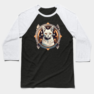 Egyptian Cat Halloween, Cat Lover Baseball T-Shirt