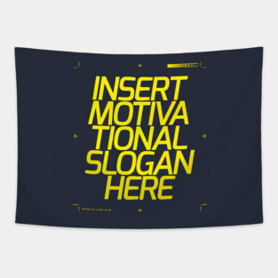 Motivational Slogan Tapestry