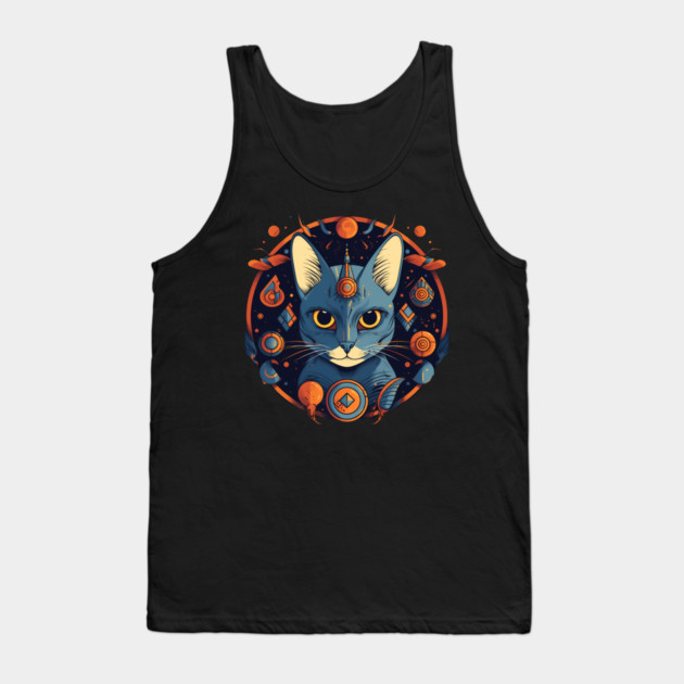 Egyptian Cat Halloween, Cat Lover Tank Top by logiamerch