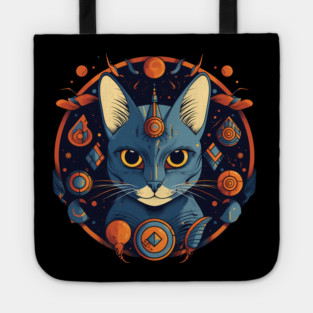 Egyptian Cat Halloween, Cat Lover Tote