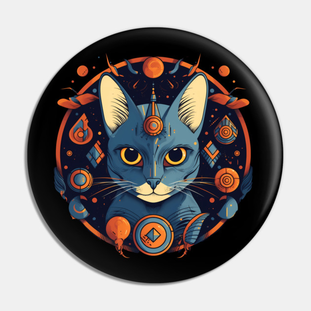 Egyptian Cat Halloween, Cat Lover Pin by logiamerch