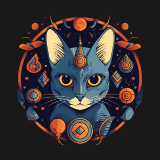 Egyptian Cat Halloween, Cat Lover T-Shirt