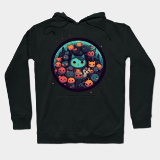 Kawaii Cats Halloween, Cat Lover Hoodie