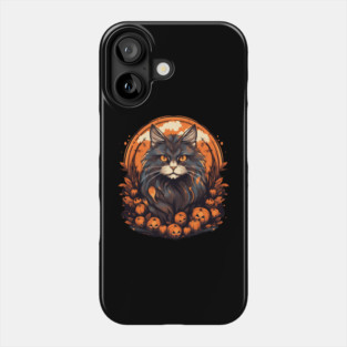 Maine Coon Cat Halloween, Cat Lover Phone Case