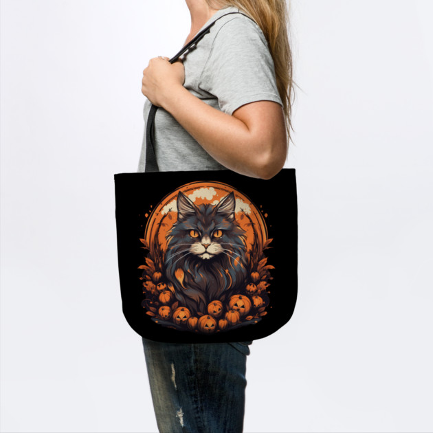 Maine Coon Cat Halloween, Cat Lover by logiamerch