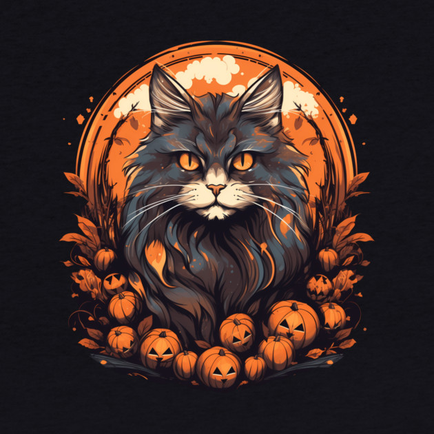 Maine Coon Cat Halloween, Cat Lover by logiamerch