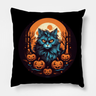 Maine Coon Cat Halloween, Cat Lover Pillow