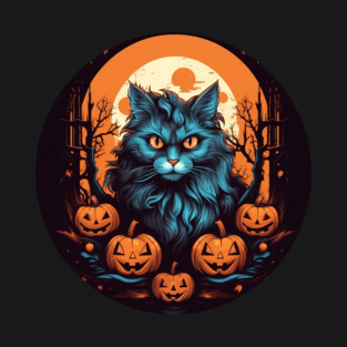 Maine Coon Cat Halloween, Cat Lover T-Shirt