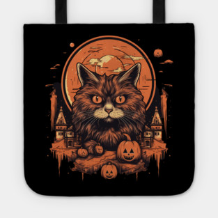 Manx Cat Halloween, Cat Lover Tote