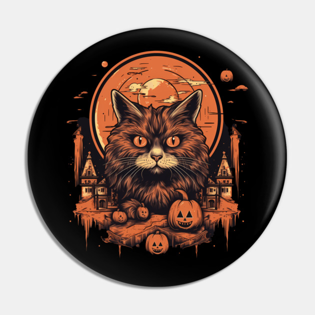 Manx Cat Halloween, Cat Lover Pin by logiamerch