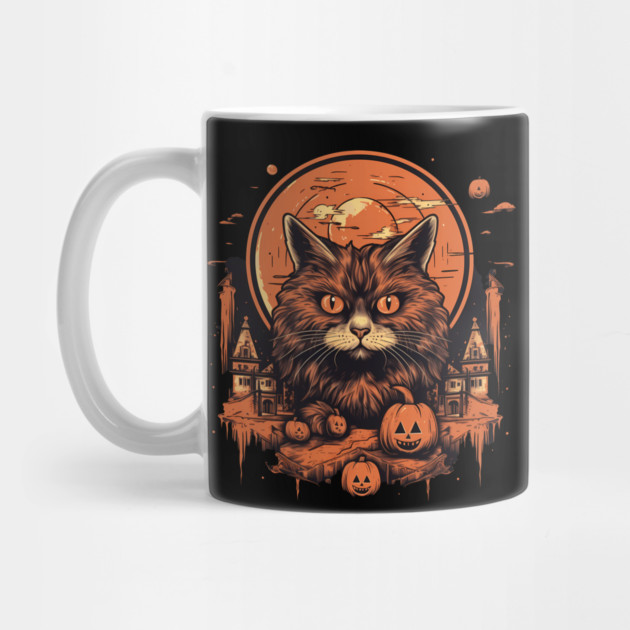 Manx Cat Halloween, Cat Lover by logiamerch