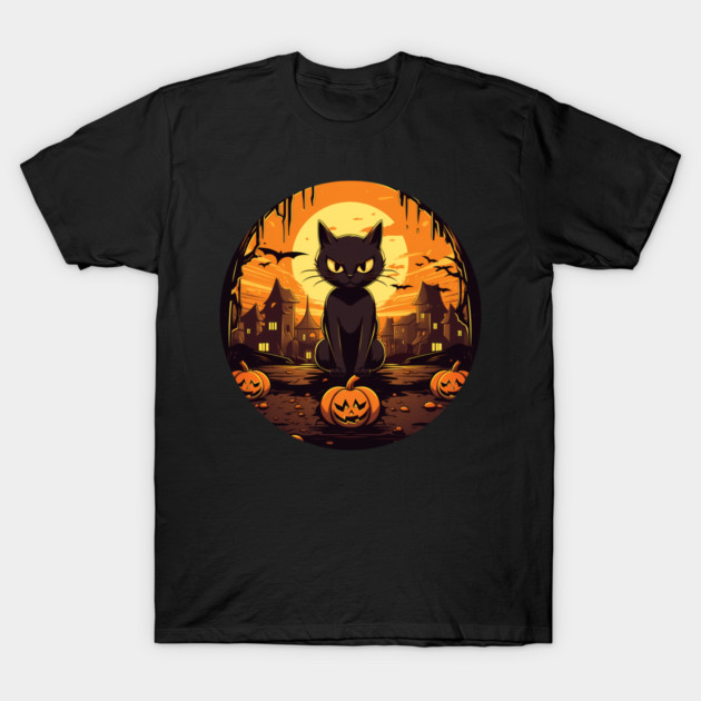 Manx Cat Halloween, Cat Lover T-Shirt by logiamerch