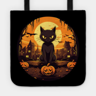 Manx Cat Halloween, Cat Lover Tote