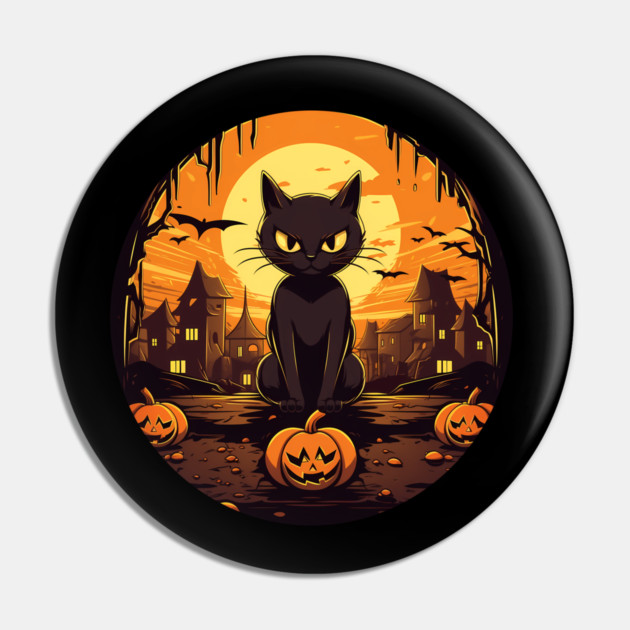 Manx Cat Halloween, Cat Lover Pin by logiamerch