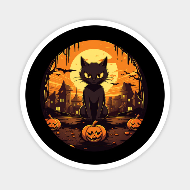 Manx Cat Halloween, Cat Lover Magnet by logiamerch