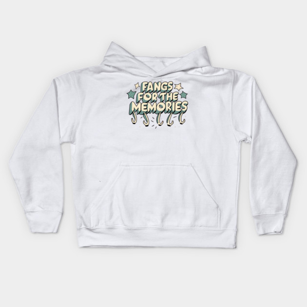 Fangs For The Memories Kids Hoodie by Frank Ring