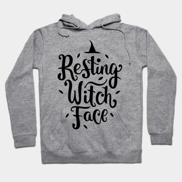 Resting Witch Face Hoodie by Frank Ring