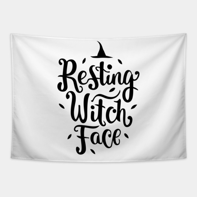Resting Witch Face Tapestry by Frank Ring