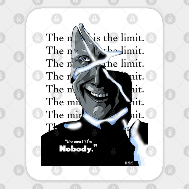 Doom Patrol "Mind/Limit" Mr. Nobody portrait (digital) Sticker by StagArtStudios