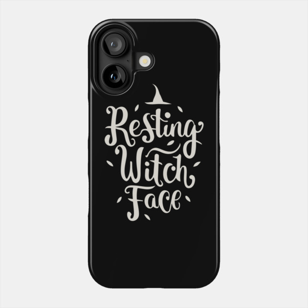 Resting Witch Face Phone Case by Frank Ring